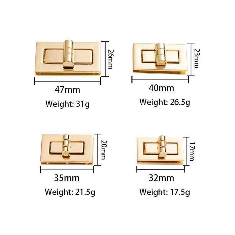 Handbag DIY Craft Twist Lock, Rectangular Twist Lock and Cross Lock Manufacturer 3