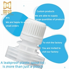 13mm plastic nozzle cover for sauces, white sugar and flour stand bag packaging