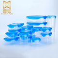 Round transparent plastic container for food preservation microwave heating 3