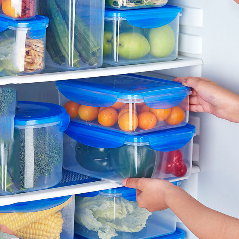 圆形透明塑料保鲜盒用于蔬菜水果面条海鲜冰箱保鲜微波炉加热 5