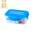 Transparent plastic container for food preservation microwave heating 2