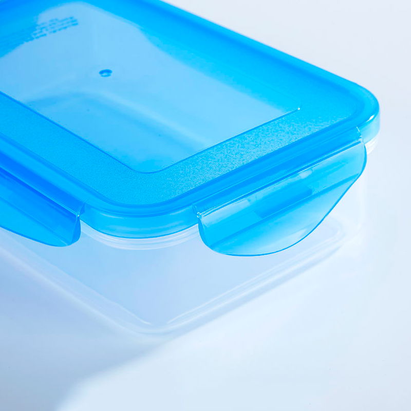 矩形透明塑料保鮮盒用於蔬菜水果肉食海鮮冰箱保鮮微波爐加熱 5
