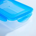 Transparent plastic container for food preservation microwave heating 5