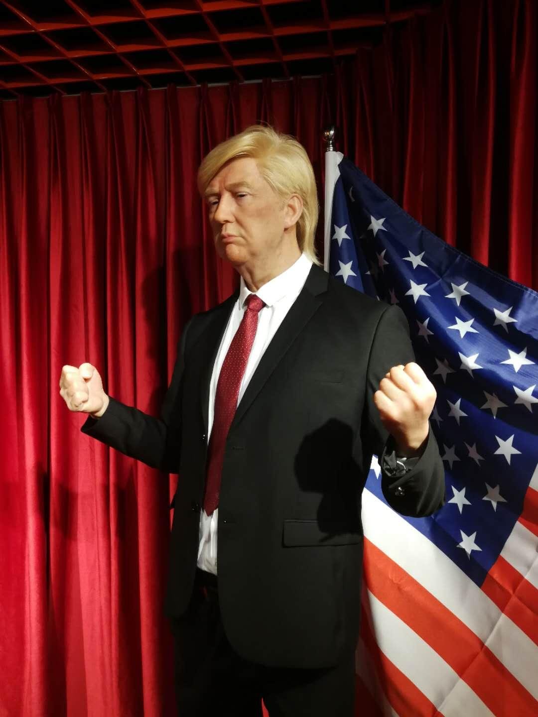 Custom Emulation President Donald Trump Wax Statue for sale