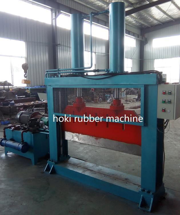 Single Blade Rubber Bale Cutter Natural Rubber Cutting Machine