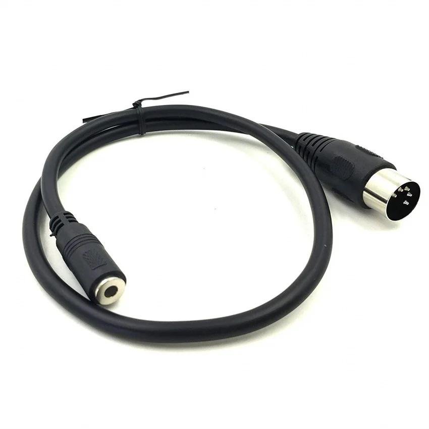 3.5 żeńskich do MIDI5 rdzeniowych płci męskiej wtyk audio kabel adapter DIN5P 4