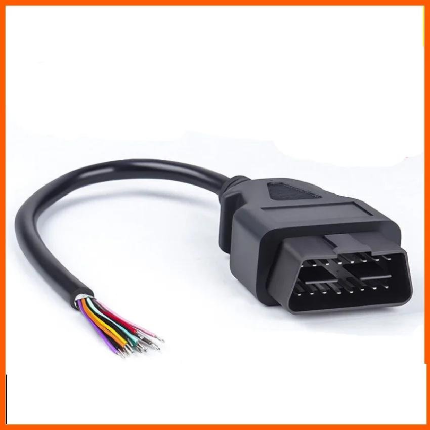 Universal testing interface plug for automotive OBD cables, 16 pin connector 5
