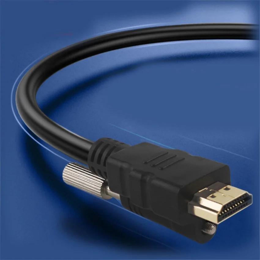 HDMI高清電纜與M3螺絲固定2.0機頂盒投影儀工程連接電纜 3