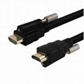 HDMI高清電纜與M3螺絲固定2.0機頂盒投影儀工程連接電纜 5