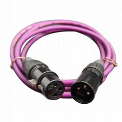 Pure copper Cannon wire, balanced male and female, audio dual Cannon wire