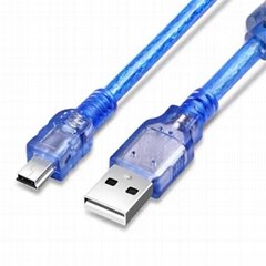 USB 2.0转5P数据传输、变频器调试线、电脑通讯线、数据下载线