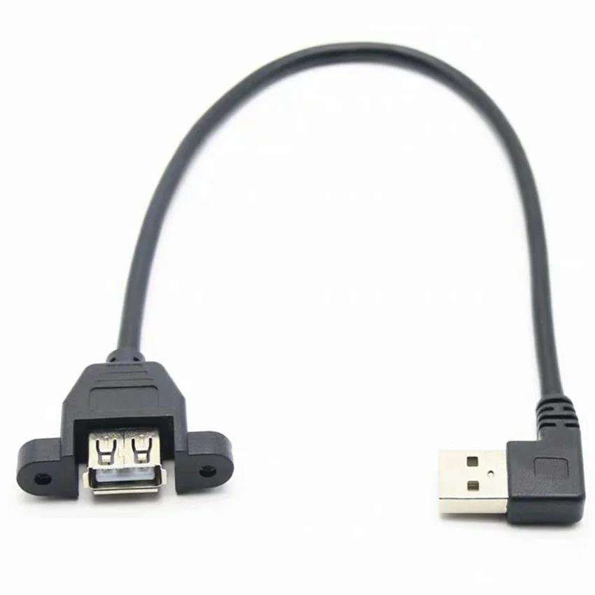 黑色全銅USB母頭到打印機方形端口公頭到母頭接線 2