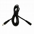 Pure copper black DC5521 extension cord