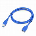 纯铜蓝多功能防水快充USB 3.0延长线、高速移动硬盘USB线 1