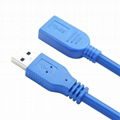 纯铜蓝多功能防水快充USB 3.0延长线、高速移动硬盘USB线 4