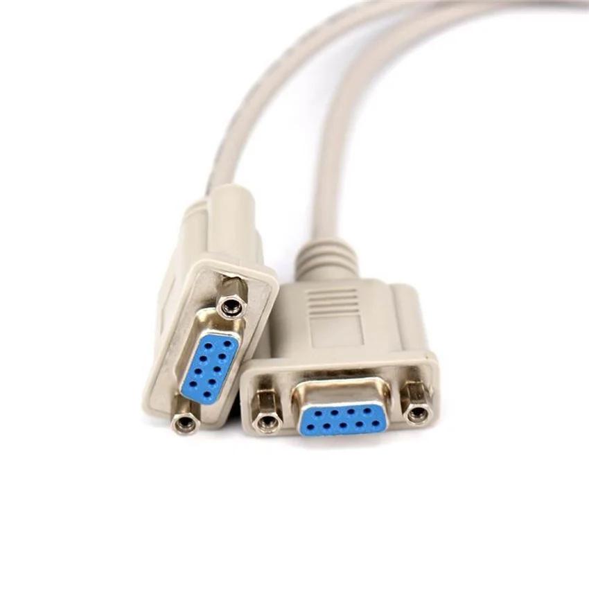 纯铜485优质DB9串口线，1/2 RS232信号数据线，1/2 DB9连接线