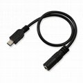  cable mini USB to 3.5 audio speaker cable T-shaped square conversion cable  2