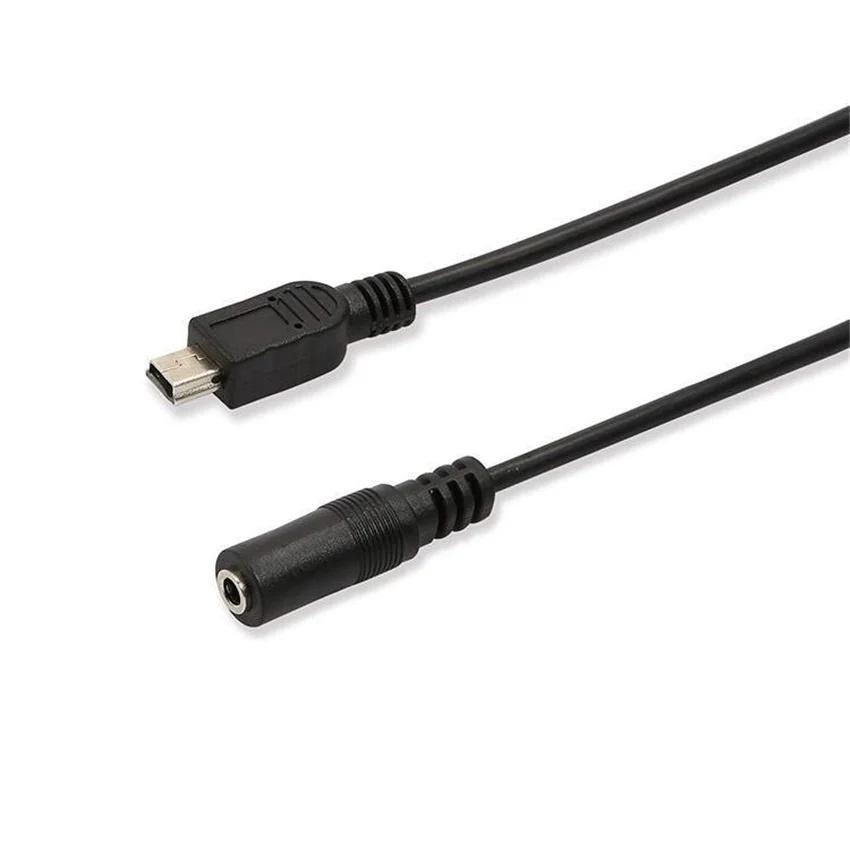 AUX音频延长线迷你USB至3.5音频扬声器线T形方形转换线手机口 4
