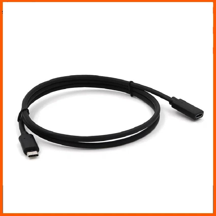 Czarny wielofunkcyjny kabel męski typu C do żeńskiego do szybkiego ładowania 3