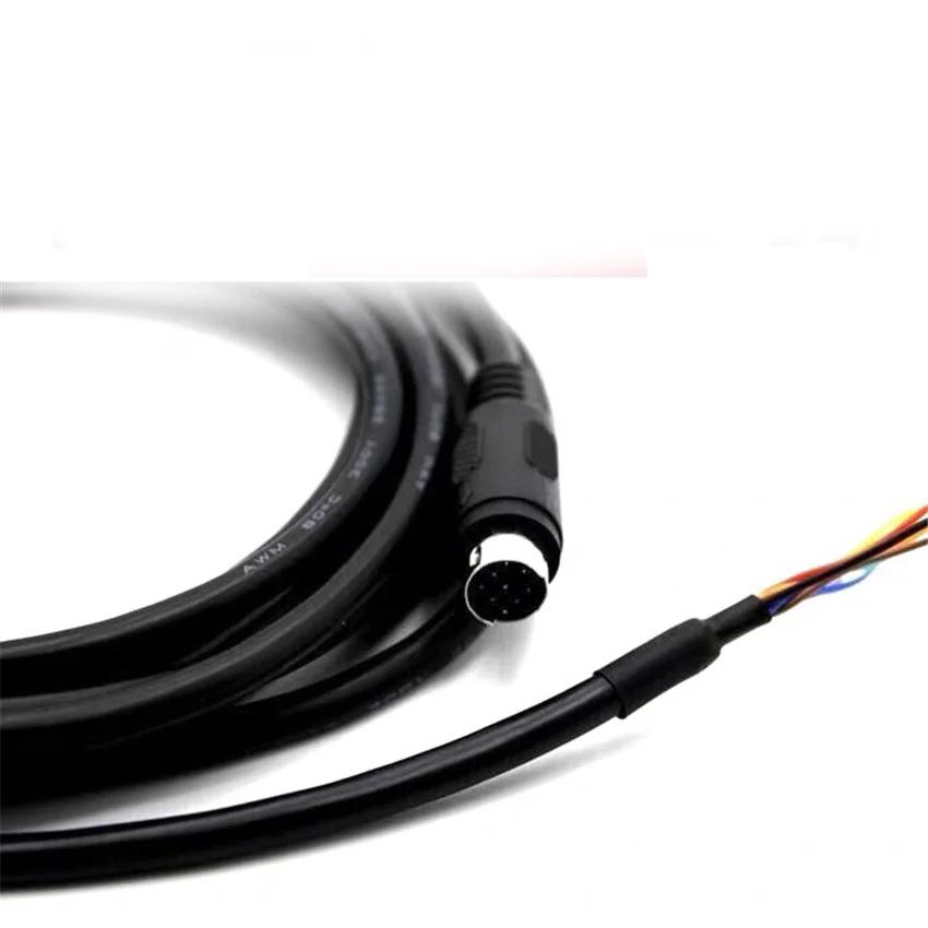 MD6引腳PS2端子圓頭單頭帶線PLC232線422通信線 3