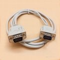 Pure Copper VGA to RS232  Male  to DB15 Three Row DB9 Serial Port Cable 3