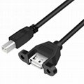 带扩展电缆的方形打印机端口的USB母线对公线和母线 5