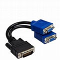 用于 DMS VGA 显卡适配器、双 VGA、双屏幕、双显示器 PC 连接的针脚双电缆 1