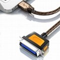 USB 打印电缆 USB 转并口打印电缆 1284 36 针旧打印机数据线 6