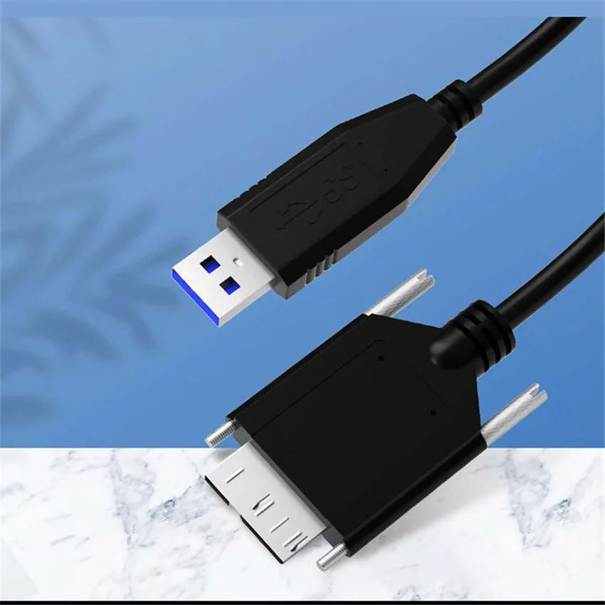 USB3.0A Revolution Micro-B data cable with screws to secure the hard drive 4