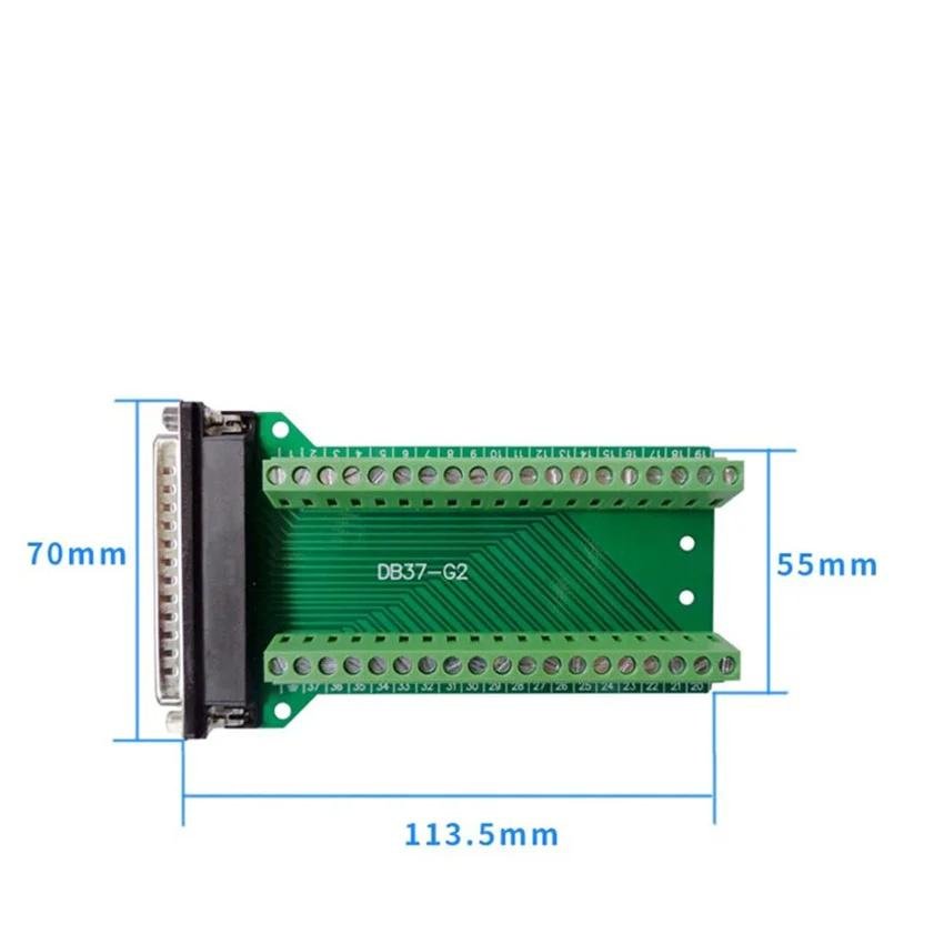 DB37无焊转接板公母37针转接线端子DB37端子板转接线端子 3