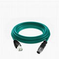  4 Core Type D Coding Cable, Industrial Camera Ethernet Sensor Connection Cable 1