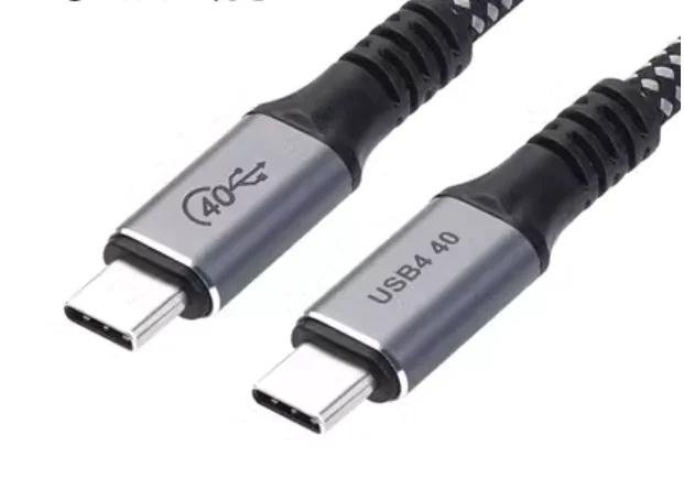 USB4全功能型cz数据线双头闪电4三三pd100w高速高清视频线40Gbps