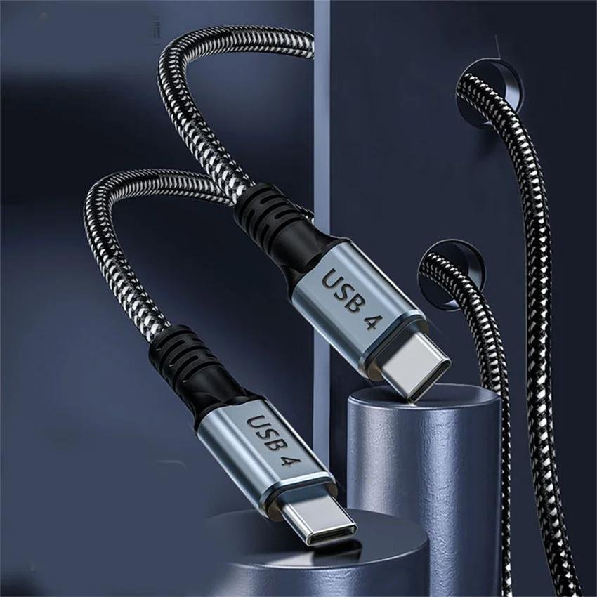 USB4全功能型cz数据线双头闪电4三三pd100w高速高清视频线40Gbps 4