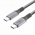 USB4全功能型cz数据线双头闪电4三三pd100w高速高清视频线40Gbps 5