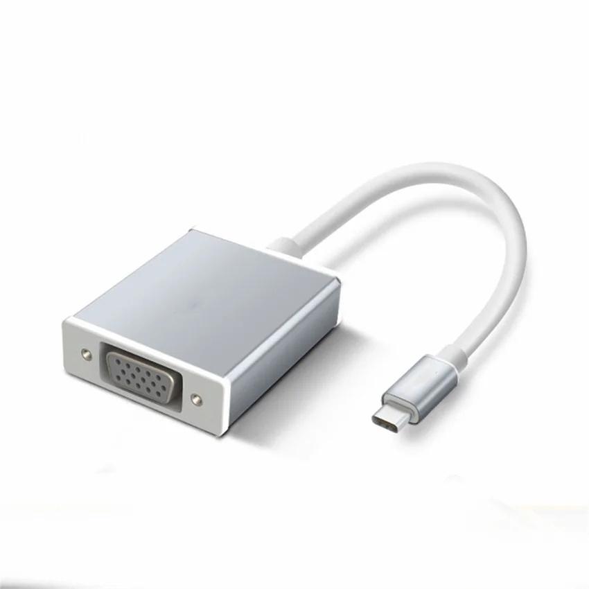 Typec到vga轉換器，適用於將筆記本電腦連接到同一屏幕上的電視監視器
