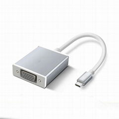 Typec to vga converter is suitable for TV monitors, projectors, and videos