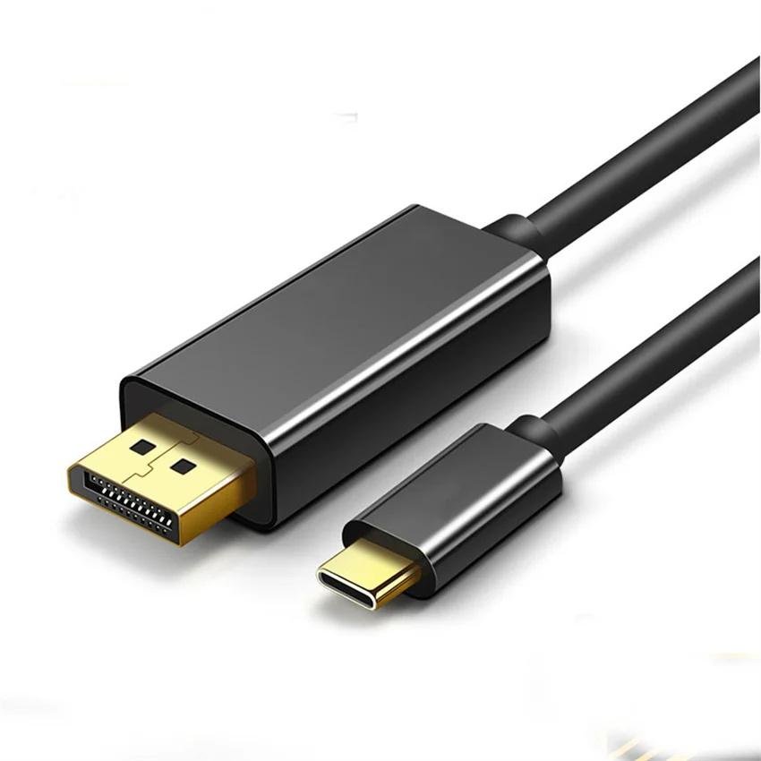Type-c到DP电缆USB-c到显示器端口适配器4K高清笔记本电脑，带显示器