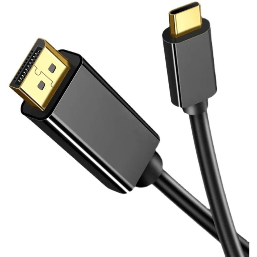 Type-c到DP电缆USB-c到显示器端口适配器4K高清笔记本电脑，带显示器 2