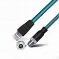 M12 to RJ45 Ethernet cable, 4-core, 8-core ADX encoding sensing cable 2
