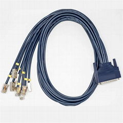 HPDB62公转RJ45 8P一拖八控制电缆用于测量和工控控制电缆