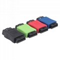 Square shell OBD male female adapter, 16 pin adapter