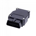 RJ45 8P母座至OBD2 16針公頭汽車網絡工具通信連接器OBDII接口 3