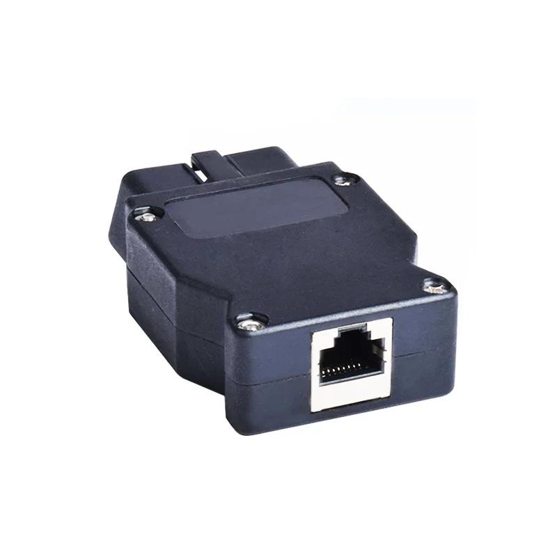 RJ45 8P母座至OBD2 16針公頭汽車網絡工具通信連接器OBDII接口 4