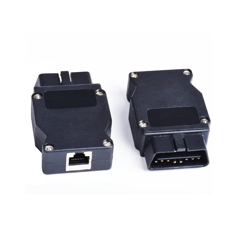 RJ45 8P female to OBD2 16 pin male connector OBDII interface