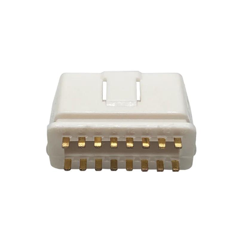 OBDII 16針外螺紋鍍金OBD連接器汽車OBD2外螺紋J1962連接器 3