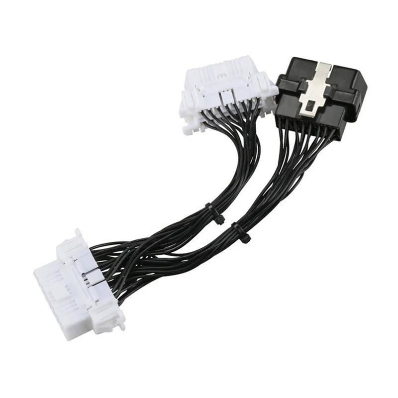 Electronic cable,  cable 0.15M OBD one to two adapter cable OBD2 extension cable 3