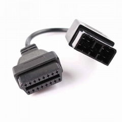 9 針轉 16 針 OBD 2 obdii 診斷電纜適用於斯巴魯