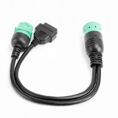 9-pin male female three-way line OBD