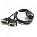 One pair of open two serial port cables DBD9 pin RS232COM port cables