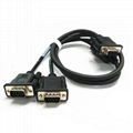 One pair of open two serial port cables DBD9 pin RS232COM port cables 3